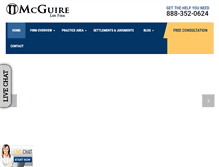 Tablet Screenshot of kentmcguirelaw.com